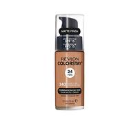 Revlon Colorstay Liquid Foundation Makeup for Combination/Oily Skin SPF 15, Longwear Medium-Full Coverage with Matte Finish, Early Tan (340), 30 ml