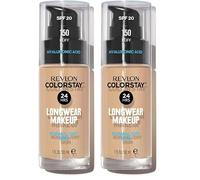 Revlon Colorstay Liquid Foundation Makeup for Normal to Dry Skin SPF20 Medium to Full Coverage Oil Free, Natural Finish, Buff (150) Unisex, 30 ml (Pack of 2)