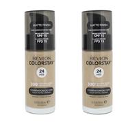 Revlon Colorstay Makeup Matte Finish Fluid Foundation 300 Golden Beige 30ml x 2