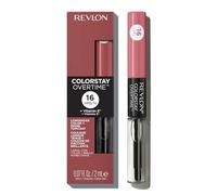 REVLON - ColorStay Overtime Lipcolor Blush Hour 500-0.07 fl oz (2 ml) | Dual-ended liquid lipstick with clear lip gloss. Moisturizing ingredients. Won't smudge, bleed or feather.