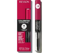 Revlon Colorstay Overtime Lipcolor, Non Stop Cherry | Dual-ended liquid lipstick with clear lip gloss. Moisturizing ingredients. Won't smudge, bleed or feather.