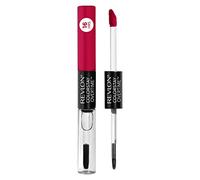 Revlon Colorstay Overtime Lipcolour, Dual Ended Longwearing Liquid Lipstick With Clear Lip Gloss, With Vitamin E In Red/Coral, Unending Red (480)