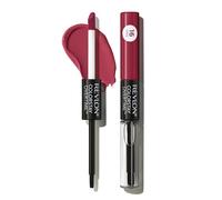 Revlon Colorstay Overtime Lipcolour, Dual Ended Longwearing Liquid Lipstick with Clear Lip Gloss, with Vitamin E in Pink, Stay Currant (280)