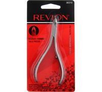 Revlon Cuticle Trimmer, Half Jaw Cuticle Remover Tool, Nail Care, High Precision Blade, Easy Grip, Stainless Steel (Pack of 1)