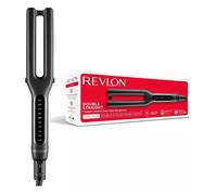 Revlon Double Straight Dual Plate Ceramic Hair Straightener With LCD Display - Black RVST2204UK