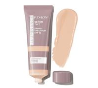 Revlon Illuminance Serum Skin Tint, Lightweight, Hydrating, Natural-Finish Foundation with Buildable Coverage, Hyaluronic Acid & SPF 15 for Radiant, Dewy Skin, Creamy Natural