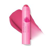 Revlon Kiss Balm, Fresh Strawberry 025 | Tinted lip balm infused with natural fruit oils. Up to 8 hours of moisture with SPF 20 protection.