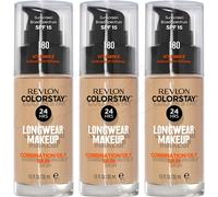 REVLON MAKEUP Colorstay Make Up Foundation 30ml - 180 Sand Beige PACK OF 3