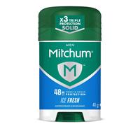 Revlon Mitchum Men Triple Odor Defense 48HR Protection Stick Deodorant & Anti-Perspirant, Ice Fresh, 41 g