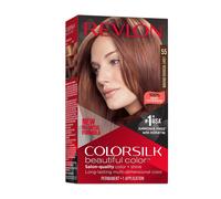 Revlon New ColorSilk Beautiful Permanent Hair Color, No Mess Formula, 55 Light Reddish Brown, 1 Pack