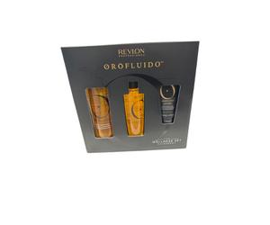 Revlon OroFluido Elixir 100m, Shampoo, Cream Wellness Set Hair And Body Gift