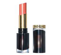 Super Lustrous Glass Shine Lipstick, Flawless Moisturizing Lip Color with Aloe, Hyaluronic Acid and Rose Quartz, Dewy Peach (019)