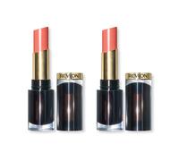 Super Lustrous Glass Shine Lipstick, Flawless Moisturizing Lip Color with Aloe, Hyaluronic Acid and Rose Quartz, Dewy Peach (019)