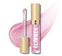 REVLON Super Lustrous Glimmer Gloss Non-Sticky Lip Gloss High-Shine Finish Plant-Based Glitter 002 Pink Prisma 0.13 fl oz
