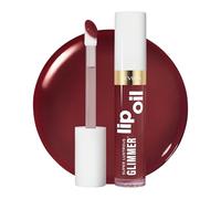 Revlon Super Lustrous Glimmer™ Lip Oil, Hydrating Lip Oil with Plant-Based Squalane for Smoother, Plumper-Looking Lips, Wined Down