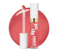 Revlon Super Lustrous Glimmer™ Lip Oil, Hydrating Lip Oil with Plant-Based Squalane for Smoother, Plumper-Looking Lips, Posh Peach