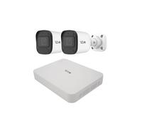 REVO America Ultra 4CH 4K H.265 NVR, 1 TB Surveillance Grade HDD, Remote Access, with 2X 4 Megapixel Indoor/Outodor True WDR IR Bullet Cameras, White