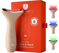 REVO Genie | Face & Neck Beauty Massager with Ultra Powerful LEDs for Wrinkles, Fine Lines, Puffy Skin, Uneven Skin Tone, Lymphatic Drainage, Lifting & Firming Facial Sculpting Tool with Light Therapy