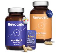REVOCELO Cortisol Balance Supplements - Complete Day & Night Support