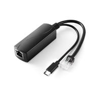 REVODATA 2.5G Type C PoE Splitter 5V/4A, 48V PoE to USB-C 5V/4A 20W Output, 2.5Gbps Ethernet Comply IEEE802.3af/at, Plug and Play for Smart Home/Pi 4B/4B+ (TYPEC0504G)