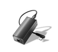 REVODATA 25W PoE to USB C Adapter Converter, PoE to Type-C Power Output with Ethernet, 5V/9V/12V/15V/20V Adaptive Output, Wired Broadband and PD Charging for Phone/Tablet (PD2CAT-20V)