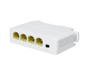 REVODATA 3 Port Gigabit PoE Extender, 10/100/1000 Mbps PoE Repeater 100/250 Meter Extend, IEEE802.3af/at 3 PoE Output, Plug and Play, Wall/DIN Rail Mounting PoE Amplifier (POE5005G-V2)