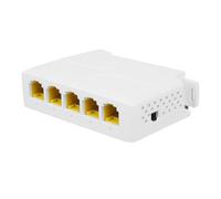 REVODATA 4 Port Gigabit 90W PoE Extender, 10/100/1000 Mbps IEEE802.3af/at/bt PoE Repeater 100/250 Meter Extend, 4 PoE Output, Plug and Play, Wall/DIN Rail Mounting PoE Amplifier (POE5006G)