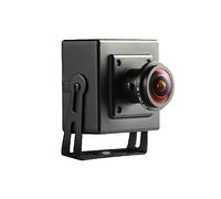 REVODATA 5MP Mini Fisheye POE IP Camera With Microphone,Indoor Security Camera 1.7mm Fisheye Lens 180° Viewing Angle P2P Remote View CCTV Video IP Audio,H.265 Motion Detection (I706-3-P-A-HS)