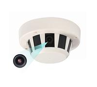 REVODATA 5MP PoE IP Camera with Microphone, UltraHD Smoke Detector Type 3.6mm Lens(75° FOV) Indoor Security Cam, Motion Detection, H.265, Smart Phone/PC App No Night Vision(I239-P-A-TS)