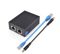 REVODATA Industrial Gigabit PoE Splitter, Output DC 24V, Comply IEEE802.3af/at/bt 50W, 10/100/1000Mbps Power Over Ethernet Splitter Adapter for IP Camera, Non-PoE terminals (PS2450G)