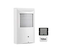 REVODATA Revotech PIR POE IP Camera, HD 3MP Indoor Security Camera P2P 3.7mm Lens 940nm Invisible LEDs IR Night Vision H.265 CCTV Cam (IPIR-P White)