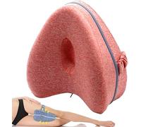 Revoget Hip Alignment Pillow - Revoget Alignment Pillows for Side Sleepers, Sciatica Pain Relief Pillow, Smooth Spine Alignment Pillow, Leg Pillows for Relieving Leg,Back, Knee Pain (Pink)