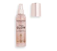 Revolution Beauty Fix & Glow Fixing Spray, Illuminating & Hydrating, Vegan & Cr