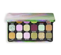 Revolution Beauty, Forever Flawless Eyeshadow Palette, 18 Pigmented Makeup Shades of Mattes & Shimmers, Vegan & Cruelty-Free, Astro Nova Green