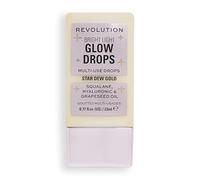 Makeup Revolution, Bright Light Glow Highlighter Drops, Illuminating Finish, Golden Star Dew, 23ml