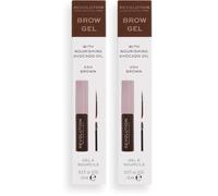 Revolution Beauty London Brow Gel Ash Brown (Pack of 2)