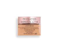 Revolution Beauty London, Conceal and Fix, Ultimate Coverage, Concealer, Light Beige, 11g