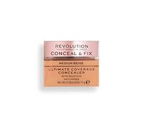 Revolution Beauty London, Conceal and Fix, Ultimate Coverage, Concealer, Medium Beige, 11g