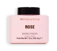 Revolution Beauty London, Loose Baking Powder, Prolongs Makeup Wear, Brightening Setting Powder, For All Skin Tones, Rose, 32g