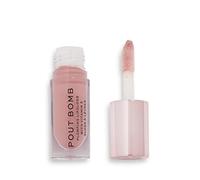 Makeup Revolution Plumping Lip Gloss Pout Bomb – High Shine – Doll Warm Nude