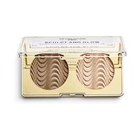 Revolution Beauty London Pro, Sculpt and Glow, Face Palette, Desert Sky, 2 Shades, 4g
