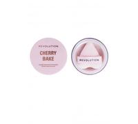 Makeup Revolution, Y2K Baby Cherry Bake Loose Powder & Puff, Face Baking Powder with Applicator, Universal Shade, Cherry Pink, 3.2g