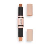 Contour Stick Duo Cream Contour & Highlight, Defines Cheekbones & Sculpts the Face, Vegan & Cruelty-Free, Dark, 2.4g