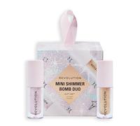 Revolution Beauty Mini Shimmer Bomb Lip Duo Gift Set, 2-Piece Shimmer Lip Gift Set With Sheer Finish, Vegan & Cruelty-Free