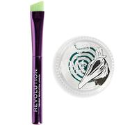 Revolution Beetlejuice- ADAM Cake Eyeliner - Green and White Swirl - Water Activated - With Angled Brush