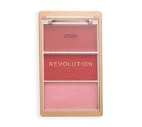 Revolution Blush Icon, Highly Pigmented Blusher, Buildable Formula, Infused with Hyaluronic Acid for Hydrated Glowing Skin, Rebellious Red, 10g