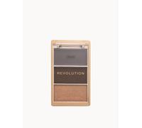 Revolution The Bronze Icon, Highly Pigmented Bronzer Makeup Palette, Infused with Hyaluronic Acid for Glowing, Hydrated Skin, Cocoa Deep, 10g
