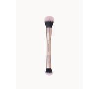 Revolution Ch hisel Blush & Bronze Duo Brush, Dual-Ended Makeup Brush, Synthetic Bristles, For Carving, Buffing & Blending, Vegan