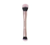 Revolution Cheek Chisel Blush & Bronze Duo Brush, Dual-Ended Makeup Brush, Synthetic Bristles, For Carving, Buffing & Blending, Vegan