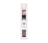 Revolution Cheek Chisel Blush & Bronze Duo Brush, Dual-Ended Makeup Brush, Synthetic Bristles, For Carving, Buffing & Blending, Vegan